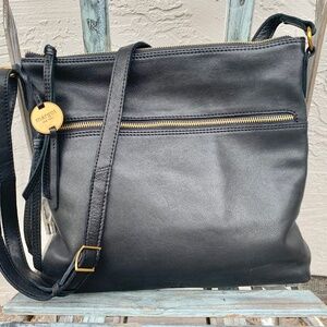 Margot Black Leather Crossbody Mint Condition!